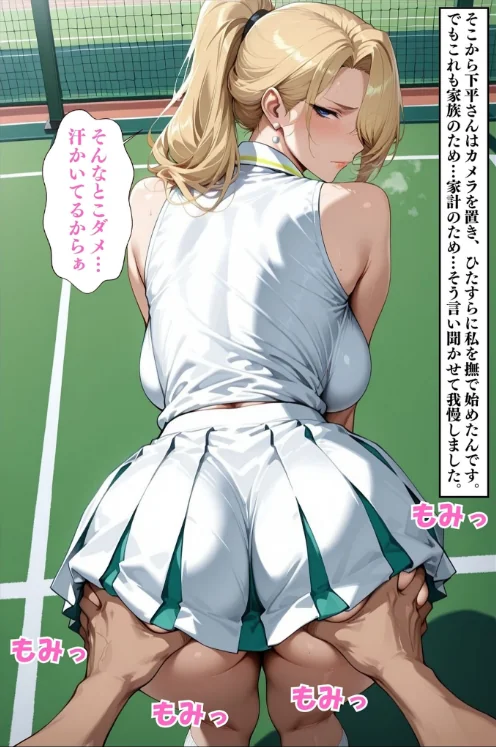 【エロ漫画】Uスタス あいラビ/人妻ですが雌でした〜イきたくないのに醜顔アクメ テニスコーチが醜態晒した日〜 モザイク版 試し読みサンプル 14ページ目