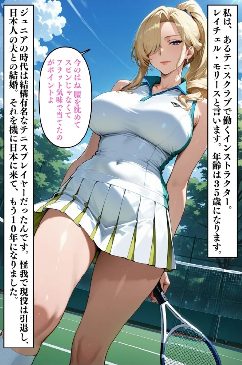 【エロ漫画】Uスタス あいラビ/人妻ですが雌でした〜イきたくないのに醜顔アクメ テニスコーチが醜態晒した日〜 モザイク版 試し読みサンプル 5ページ目