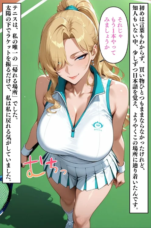 【エロ漫画】Uスタス あいラビ/人妻ですが雌でした〜イきたくないのに醜顔アクメ テニスコーチが醜態晒した日〜 モザイク版 試し読みサンプル 6ページ目