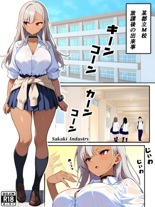 【エロ漫画】Sakaki IndustryAI(2D)/黒ギャルに進路指導【棒消し修正版】 試し読みサンプル 2ページ目