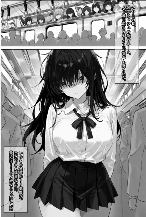 【エロ漫画】愛罠/陰キャなクラスメートを助けたら、ギャルゲー展開が始まった！【棒消し修正版】（単話） 試し読みサンプル 2ページ目
